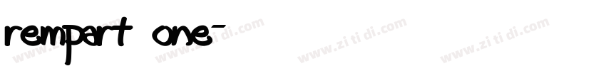rempart one字体转换